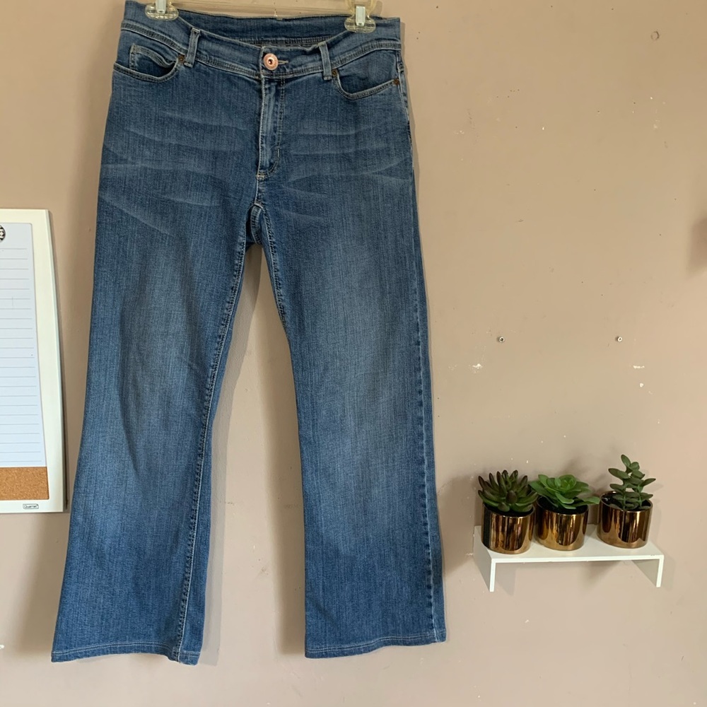 MAX MARA WEEKEND WOMENS STRECH JEANS FIT W2 BOOTCUT BLUE SIZE 44 US 10